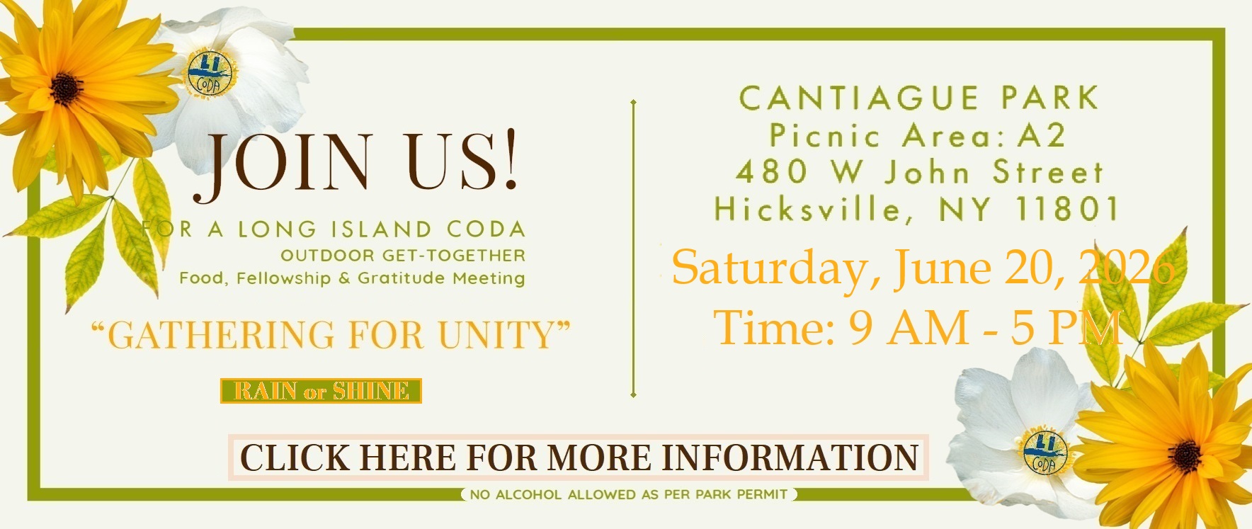 2025 Long Island CoDA Gathering For Unity