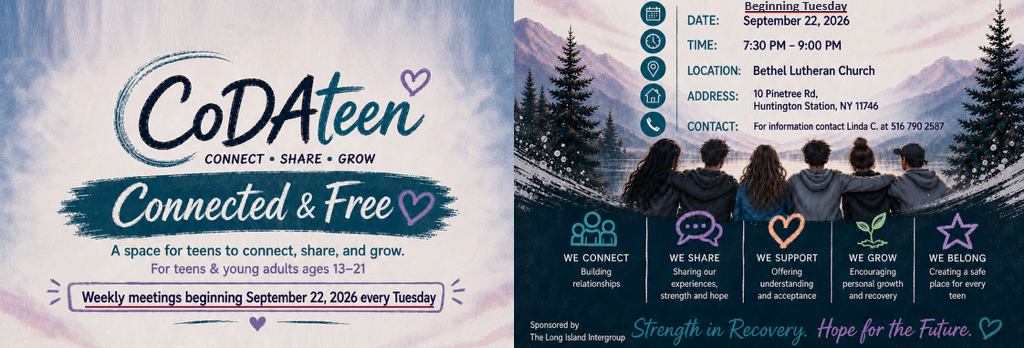 Poster for CoDAteen Connected & Free Meeting
