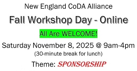 New England CoDA Nov. 8th Sponsorship Workshop
