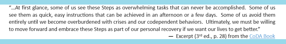 Excert (3rd ed., p, 28) CoDA Book